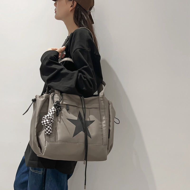 Men's Color Matching Trendy Large Capacity Korean Crossbody Bags