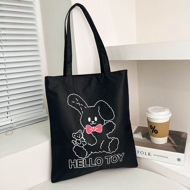 Women's Korean Style Trendy Large Capacity Canvas Autumn Shoulder Bags