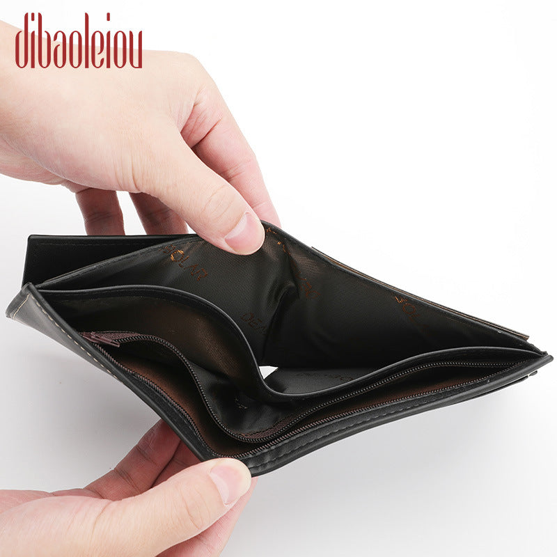 Men's Swiping Retro License Multifunctional Slot Men's Wallets