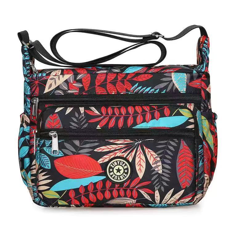 Women's Oxford Stall Large Capacity Leisure Flower Crossbody Bags