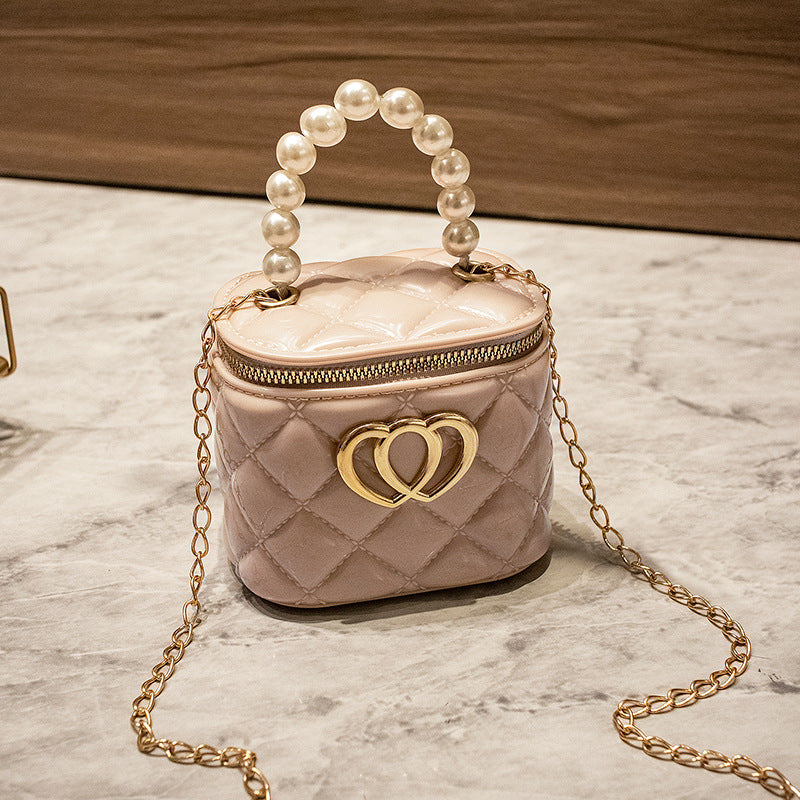 Women's Fashion Jelly Chain Silicone Pearl Handbags