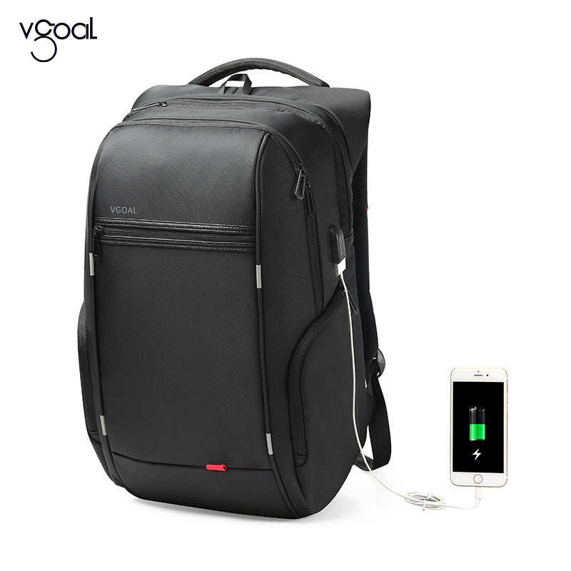 Men's Classic Simple National Fashion Rechargeable Backpacks