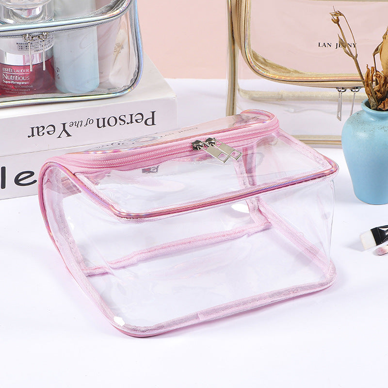 Women's Transparent Portable Simplicity Waterproof Storage Wash Cosmetic Bags