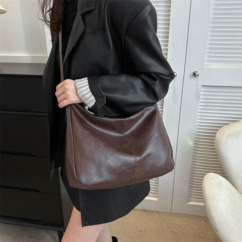 Retro Niche Commuter Winter Female Korean Shoulder Bags