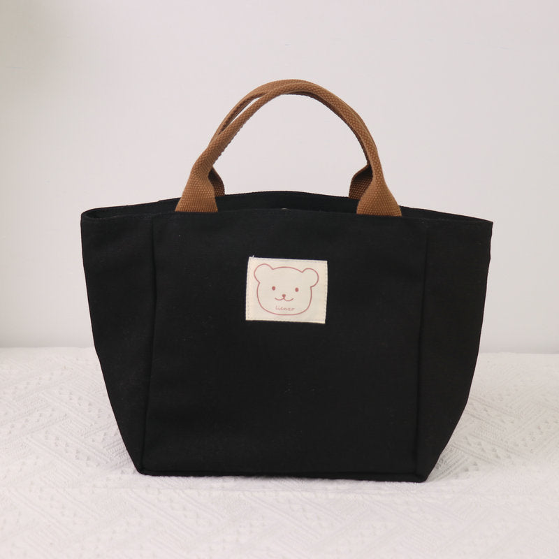 Heat Preservation Lunch Box Canvas Thickened Handbags