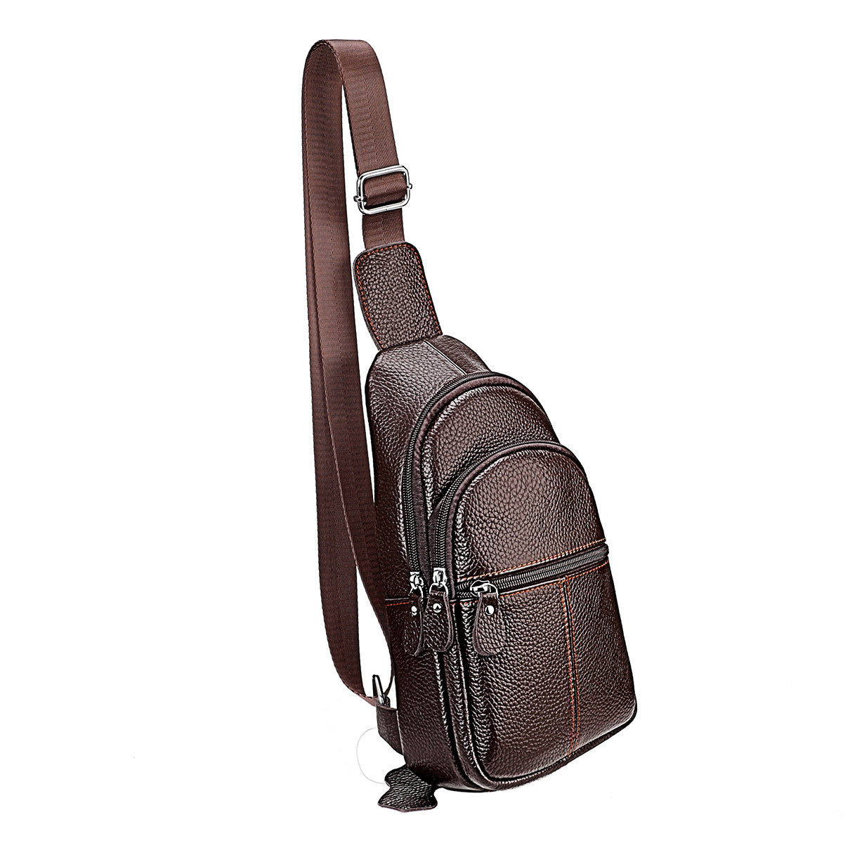 Women's & Men's & Fashion First Layer Cowhide Korean Men's Chest Bags