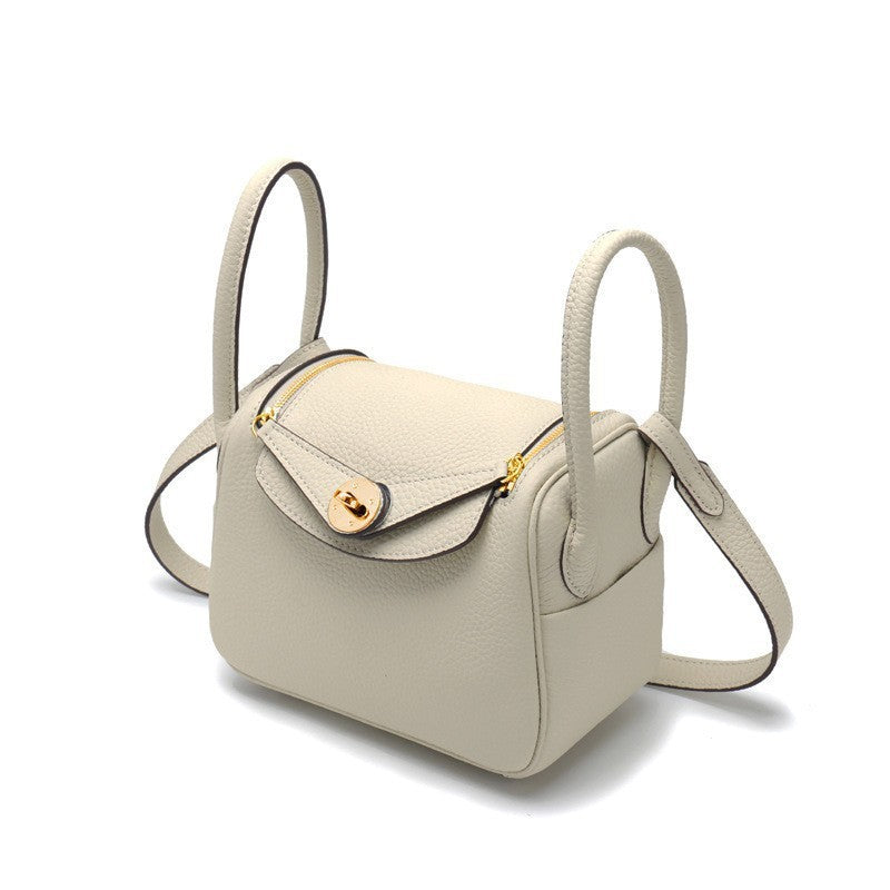 Layer Cowhide Lychee Pattern Lindy Doctor Genuine Shoulder Bags