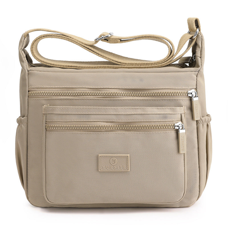 Women's Large Capacity Shopping Commuter Trendy Waterproof Nylon Cloth Shoulder Bags