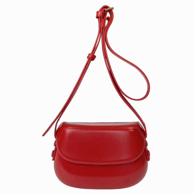 Women's Summer Retro Red Saddle Simple Mobile Phone Bags