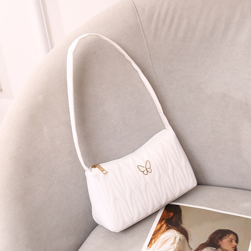 Women's Comfortable Rhombus Underarm Embroidered Fashion Bags