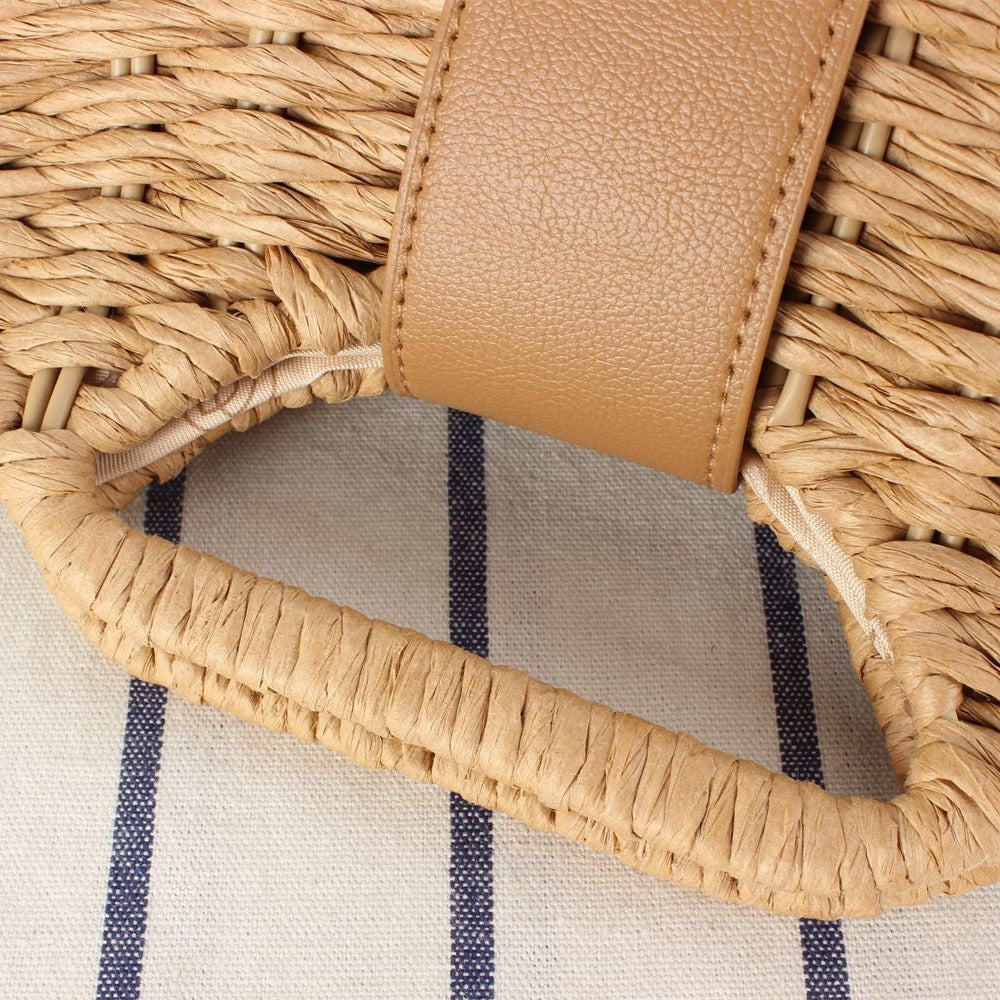 Style Woven Niche Western Straw Seaside Crossbody Bags