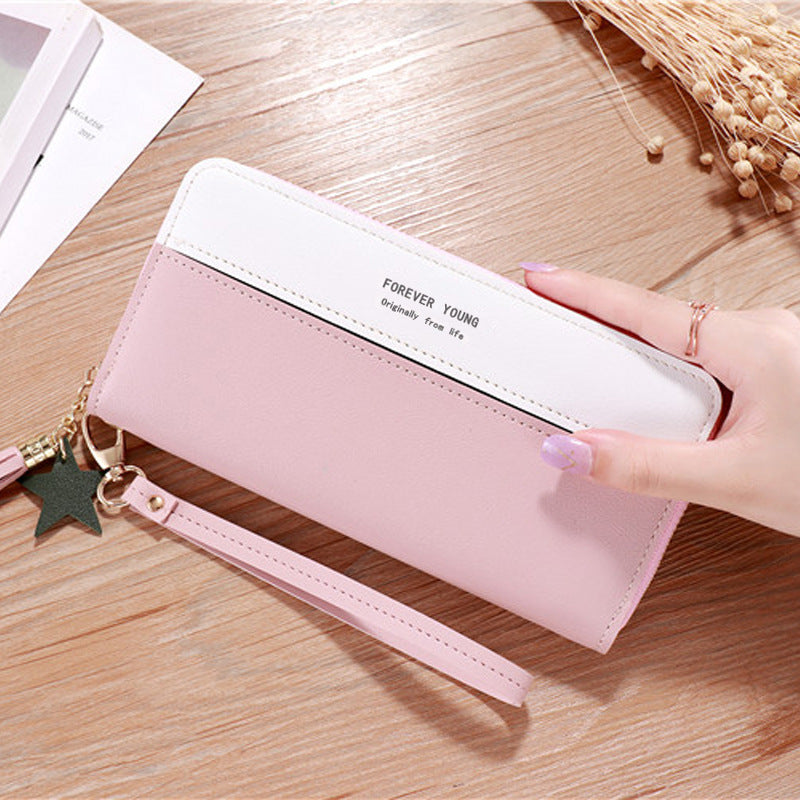 Women's Clutch Long Korean Imitation Leather Zipper Ladies Wallet