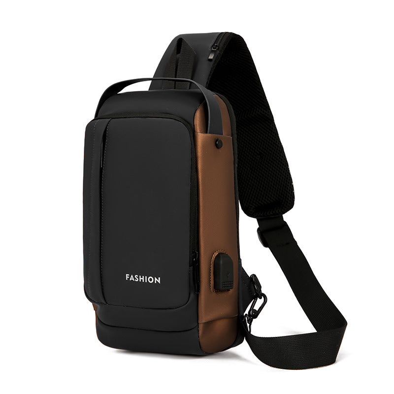 Men's Beautiful Creative Multifunctional Charging Port Men's Chest Bags