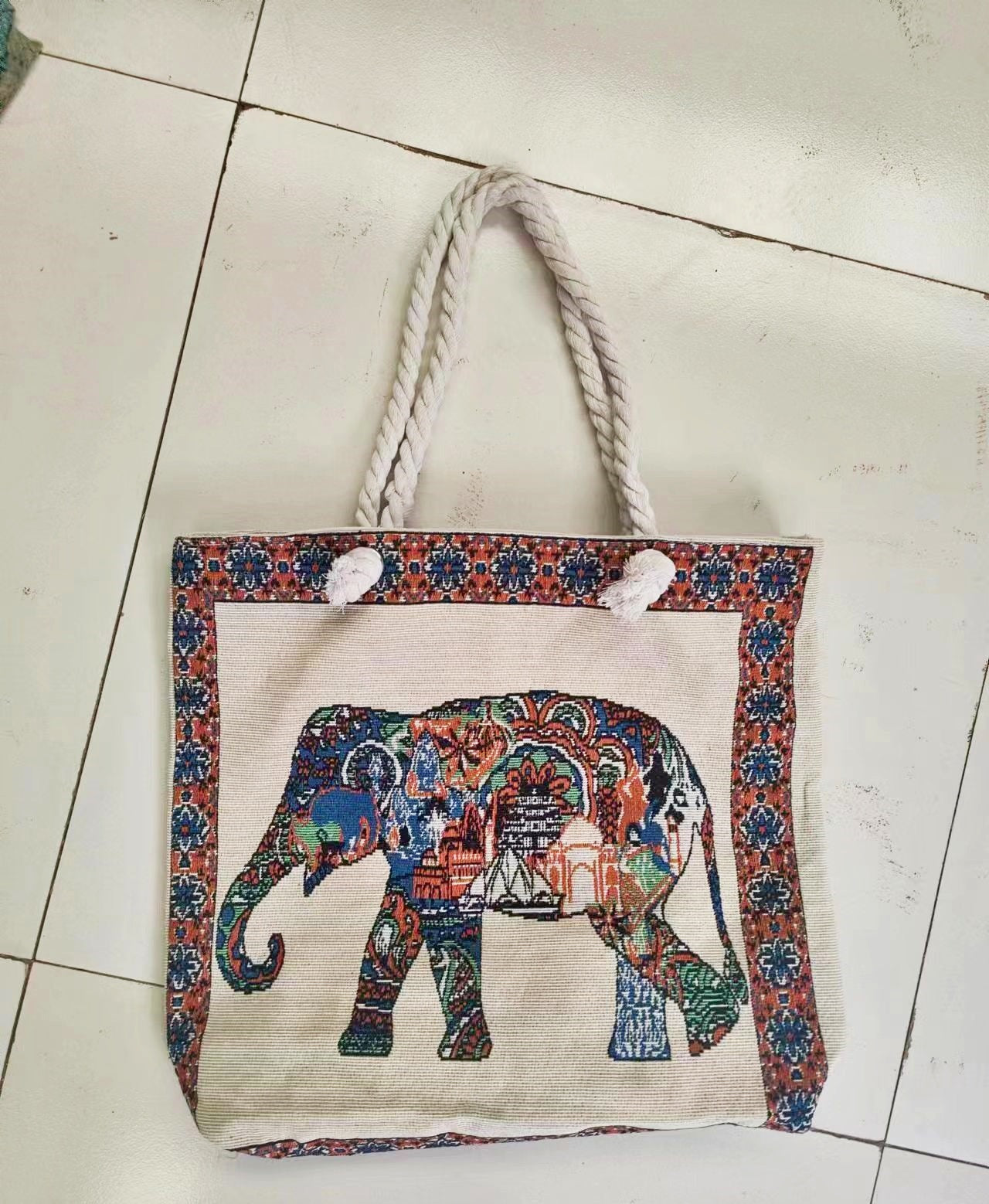 Ethnic Embroidery Double-sided Scenic Spot Thick Shoulder Bags