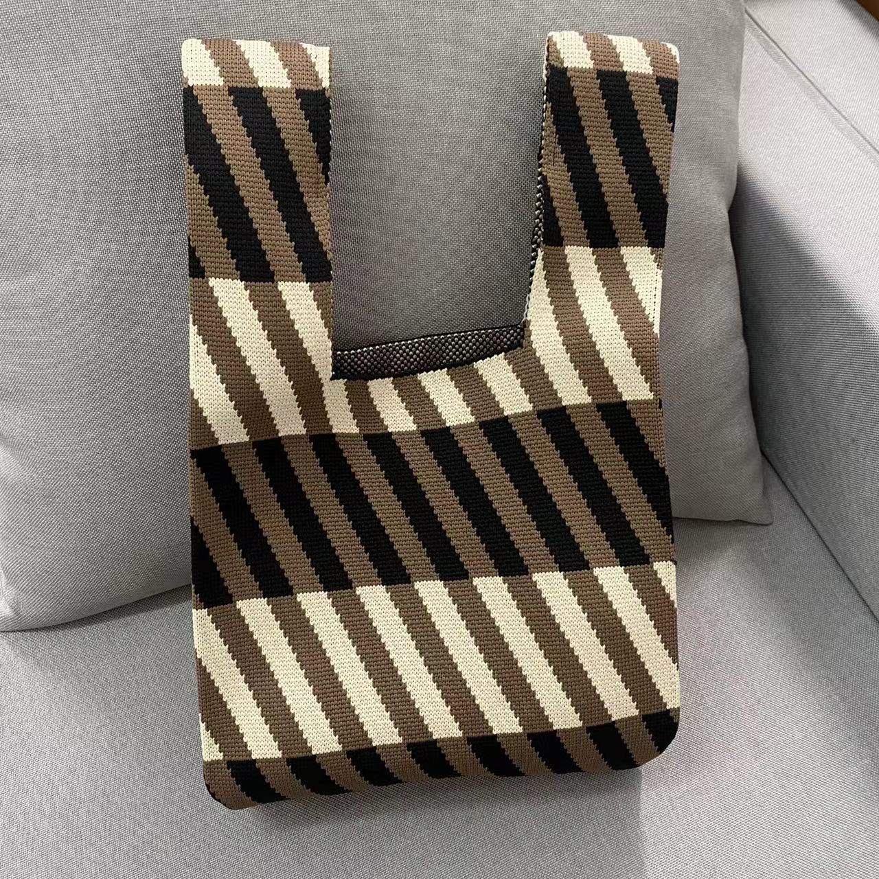 Korean Style Woolen Yarn Fashion Simple Handbags