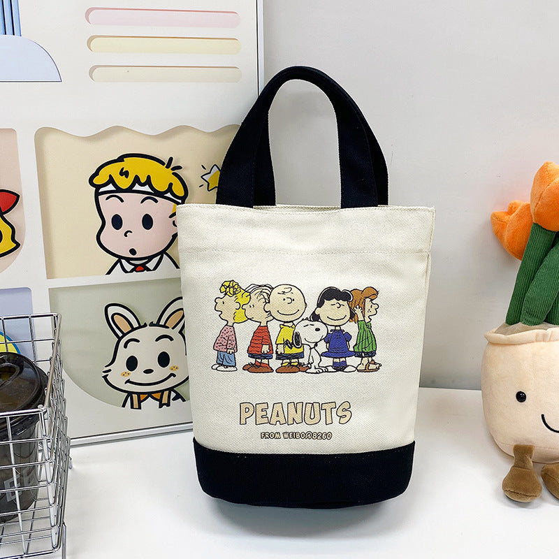 Glamorous Canvas Cartoon Printed Animal Letter Bags