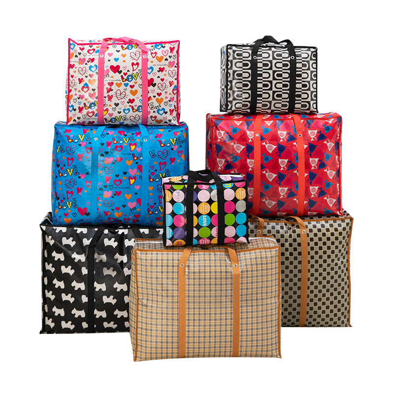 Woven Large Capacity Coated Size Moving Travel Bags