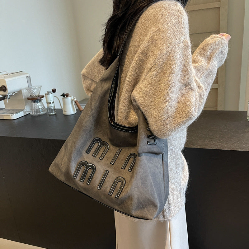 Women's Popular Retro Large Capacity Denim Shoulder Bags