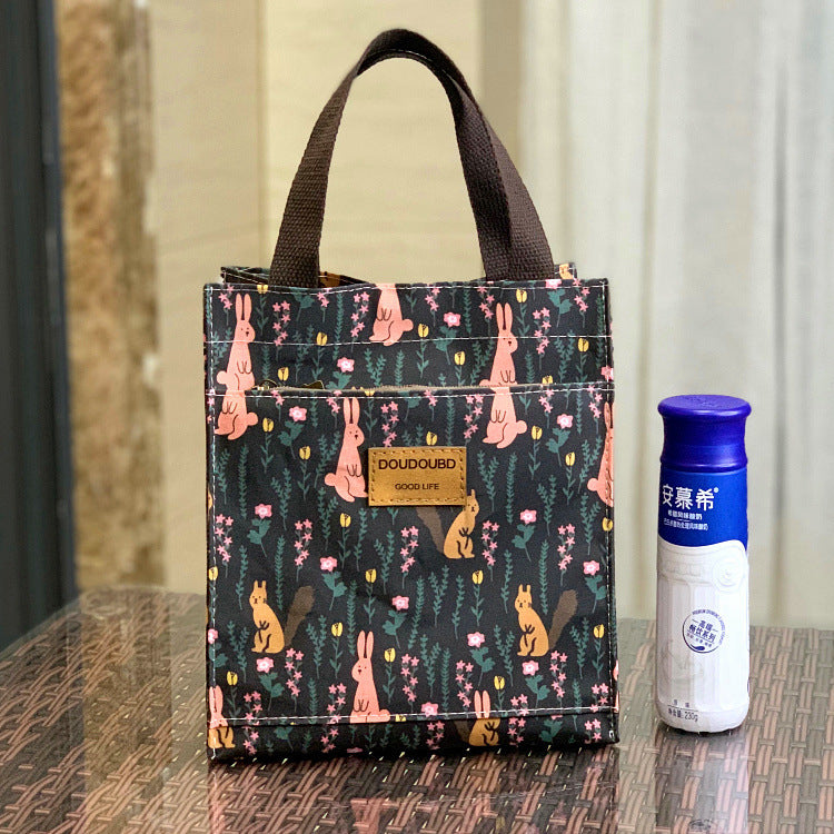 Korean Style Waterproof Lunch Box Commuter Make-up File Handbags