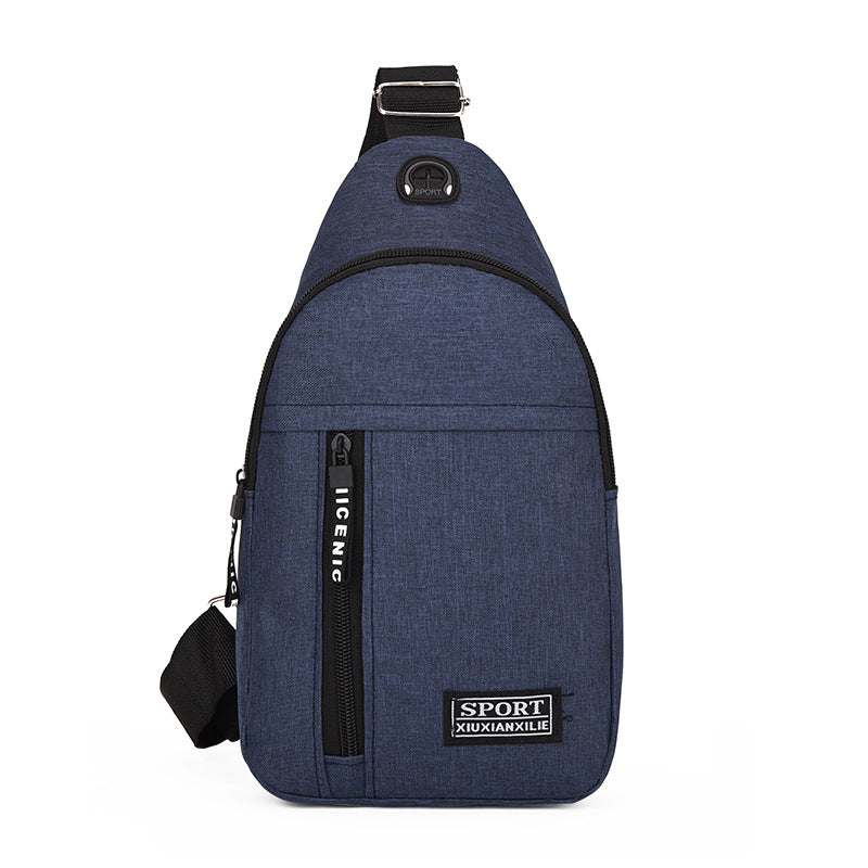 Men's Stylish Trendy Fashionable Headset Business Men's Chest Bags