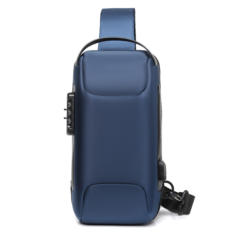 Men's Motorcycle Oxford Cloth Carbon Fiber Men's Chest Bags
