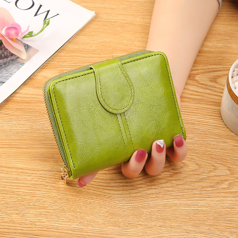 Women's Short High-grade Clutch Multiple Slots Large Ladies Wallet
