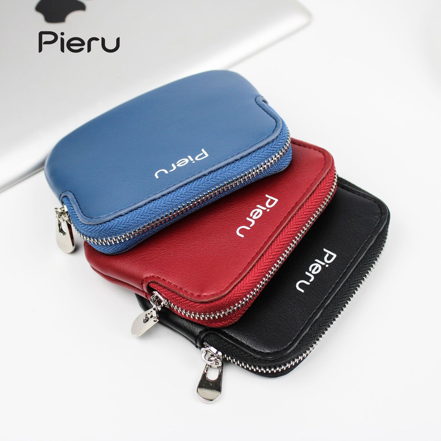 Attractive Mini Simple Solid Color Zipper Coin Purses