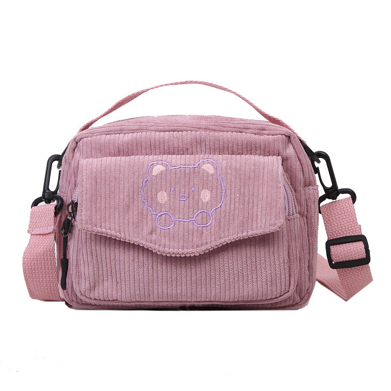 Classic Cute Canvas Korean Style Schoolgirl Crossbody Bags