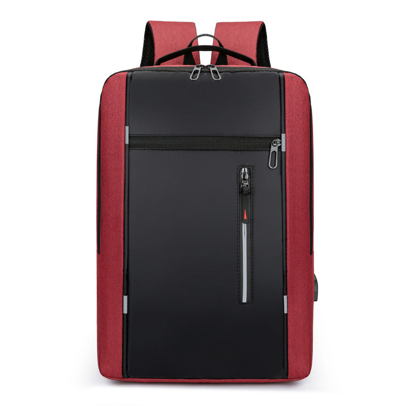 Men's Simple Charging Computer Large Capacity Backpacks
