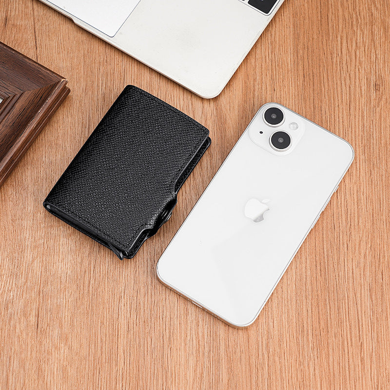 Automatic Pop-up Metal Credit Box Foldable Card Holder