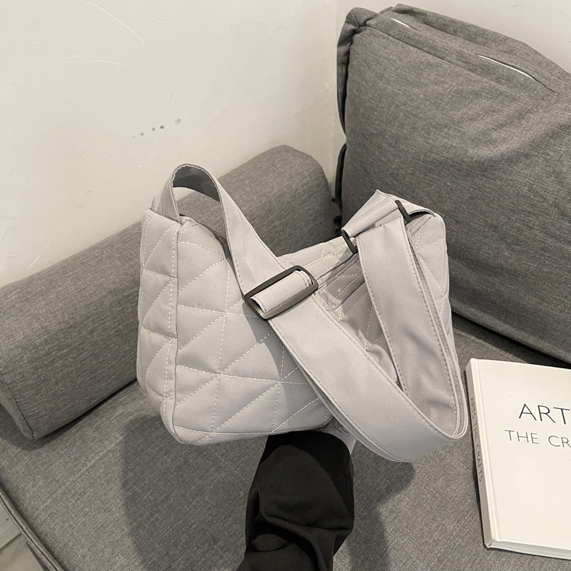 Capacity Commuter Woman Cotton Dress Rhombus Shoulder Bags