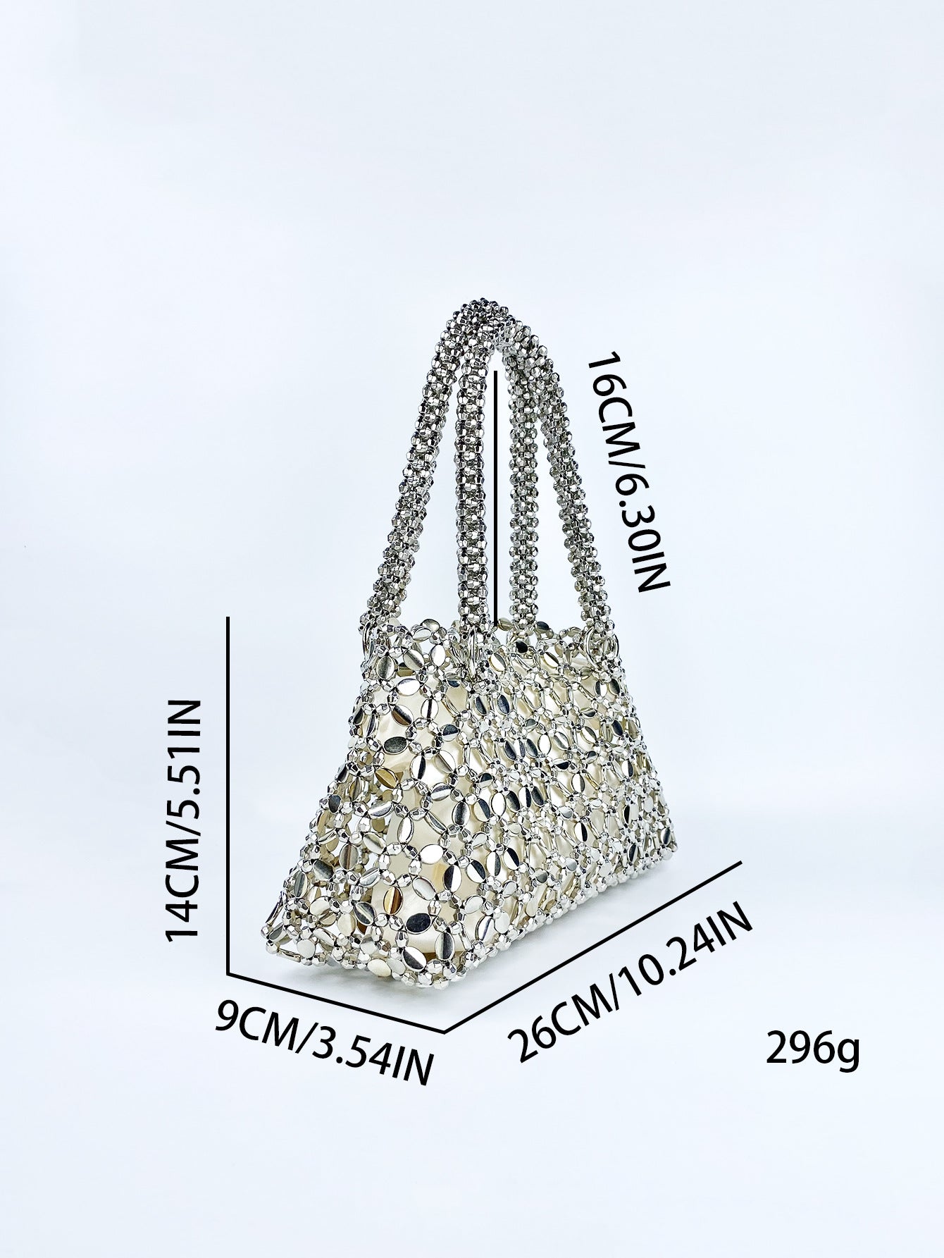 Woven Hollowed Good-looking Ceiling Versatile Shiny Handmade Handbags