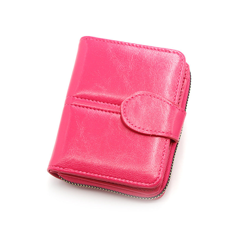 Women's Zipper Hasp Large Capacity Multiple Slots Card Holder