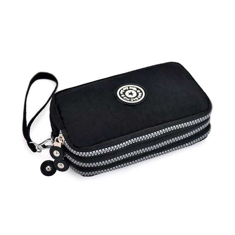 Women's Long Fabric Clutch Large Capacity Mobile Coin Purses
