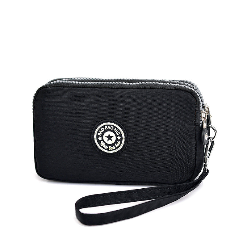 Women's Long Fabric Clutch Large Capacity Mobile Coin Purses