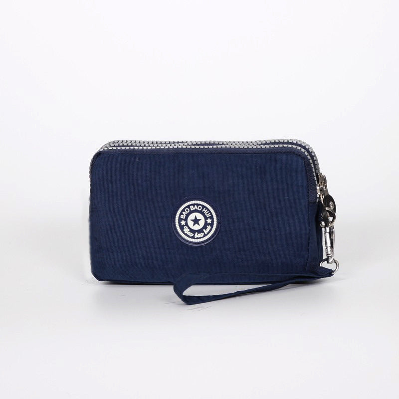 Women's Long Fabric Clutch Large Capacity Mobile Coin Purses