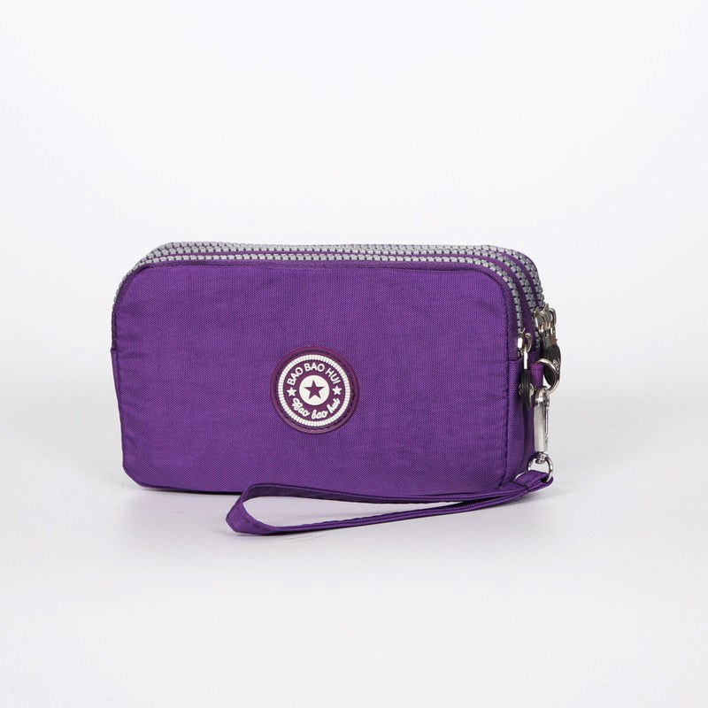 Women's Long Fabric Clutch Large Capacity Mobile Coin Purses