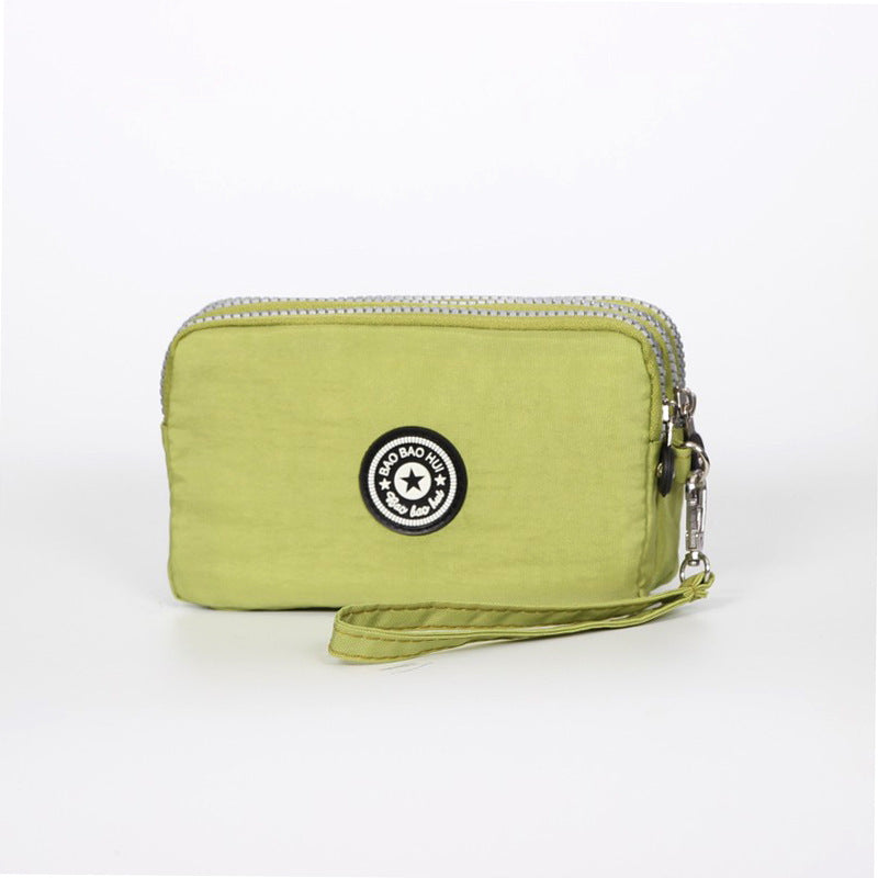 Women's Long Fabric Clutch Large Capacity Mobile Coin Purses