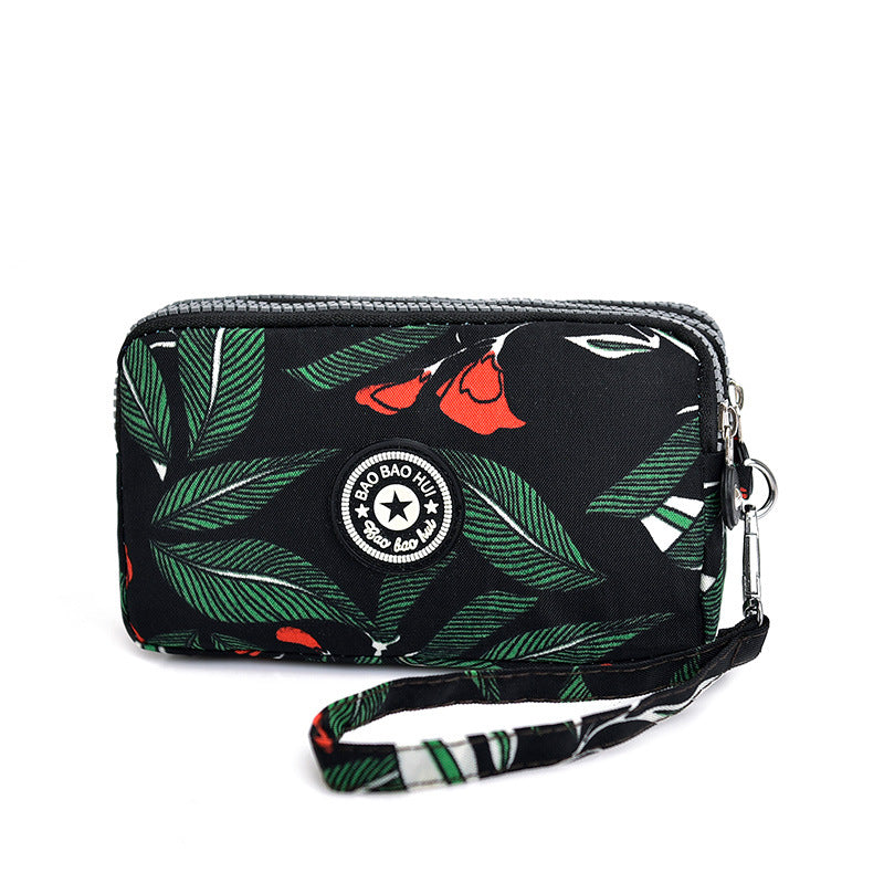 Women's Long Fabric Clutch Large Capacity Mobile Coin Purses