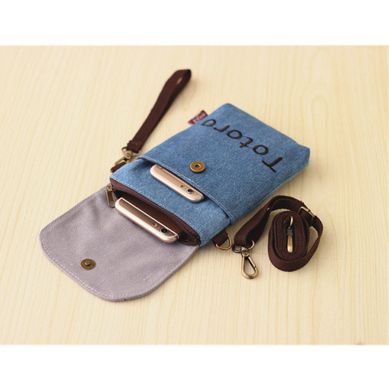 Comfortable Women's Halter Mobile Fabric Hand Phone Bags