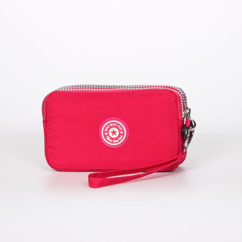 Women's Long Fabric Clutch Large Capacity Mobile Coin Purses