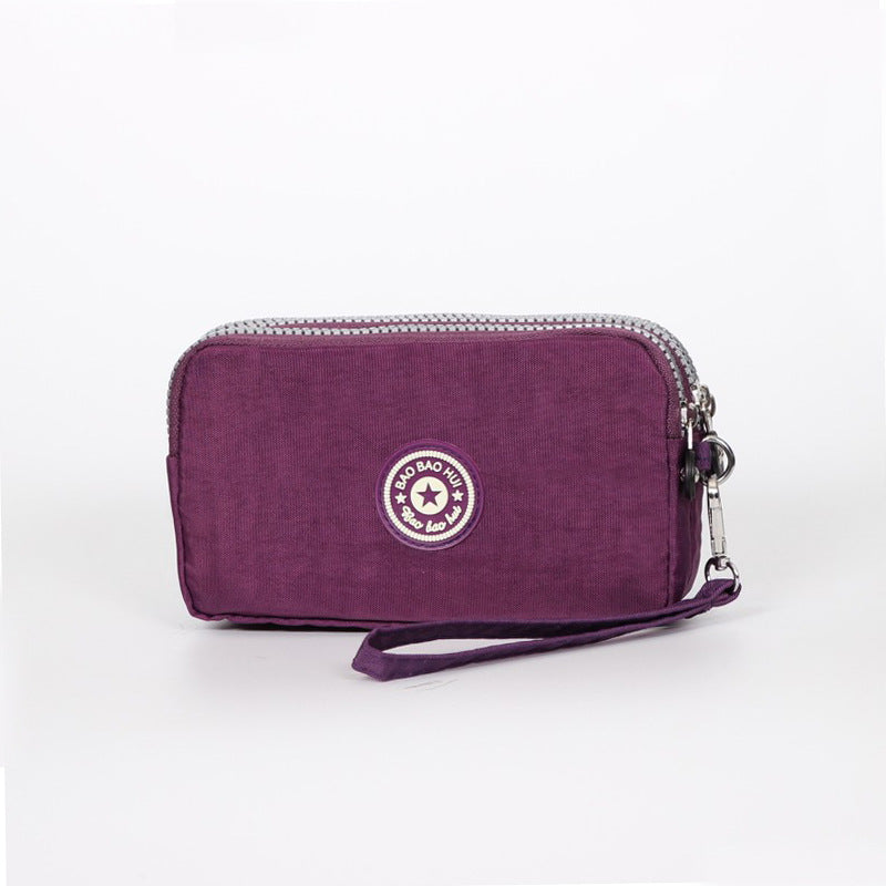 Women's Long Fabric Clutch Large Capacity Mobile Coin Purses