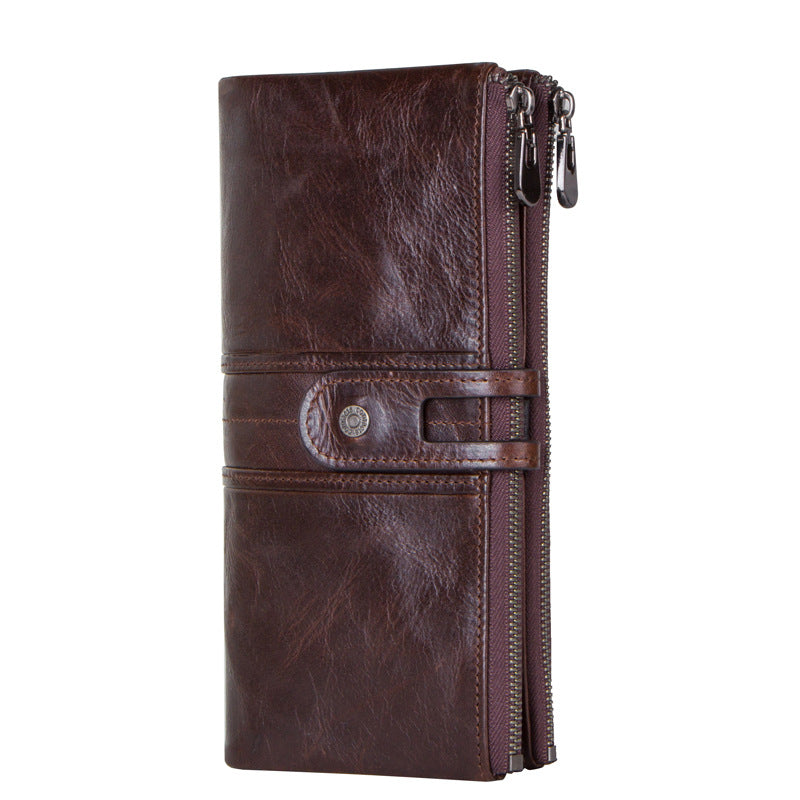 Women's Angel Fashion Cowhide Long Female Genuine Ladies Wallet