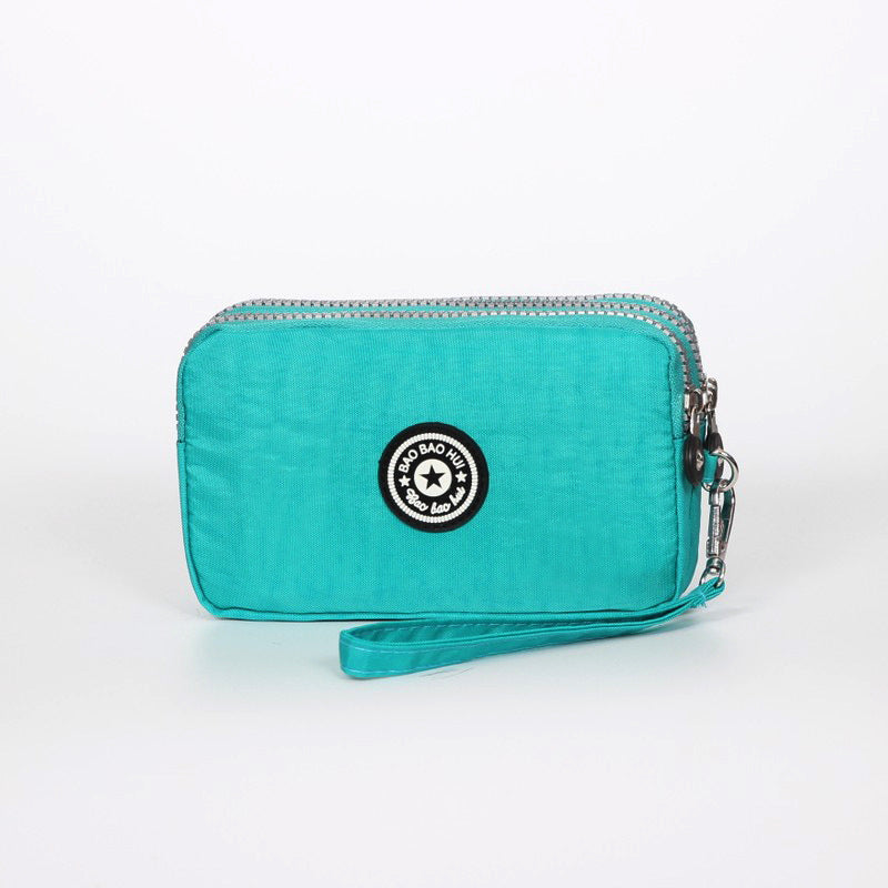 Women's Long Fabric Clutch Large Capacity Mobile Coin Purses