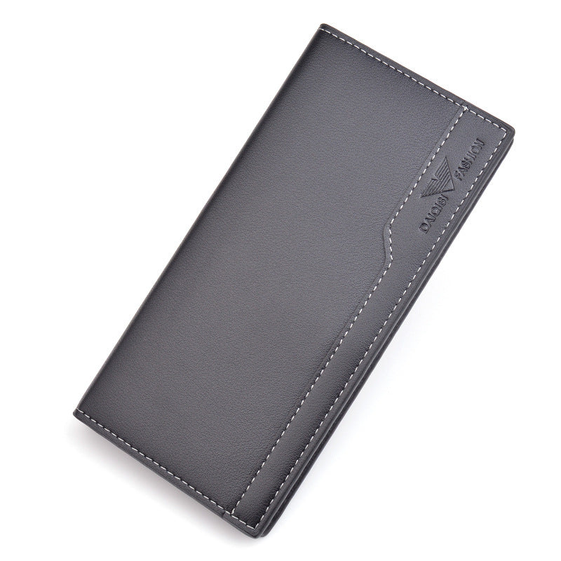 Men's Type Business Multiple Slots Large Capacity Minimalist Thin Soft Leather Men's Wallets