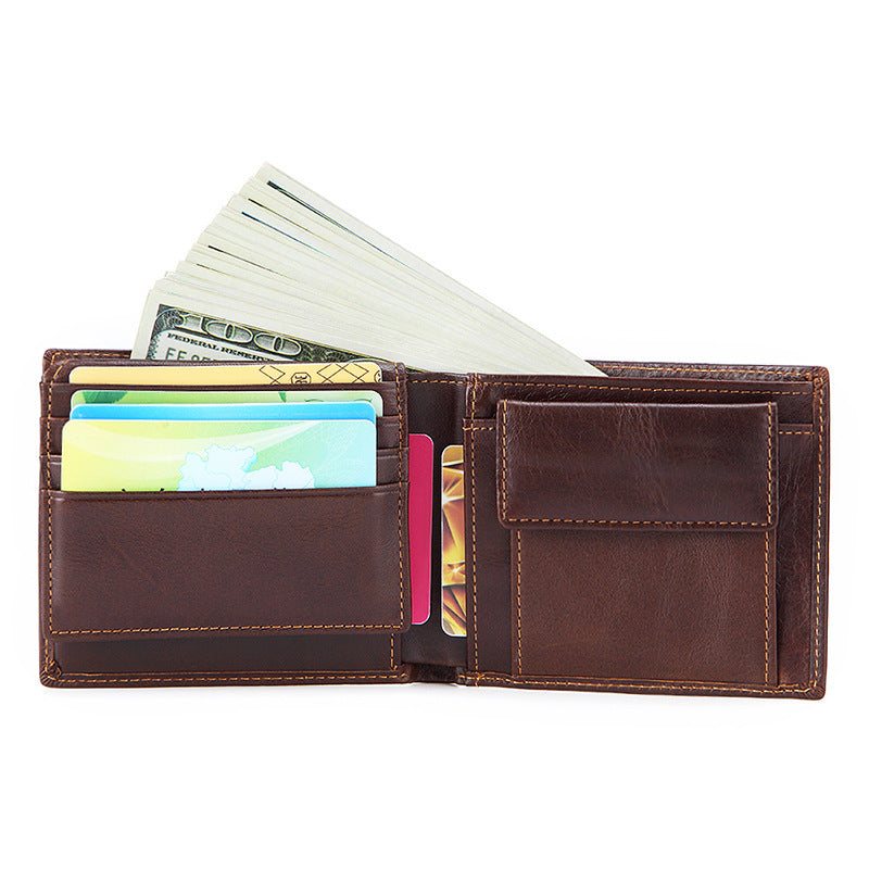 Men's Stylish Beautiful Classy Retro Cowhide Men's Wallets