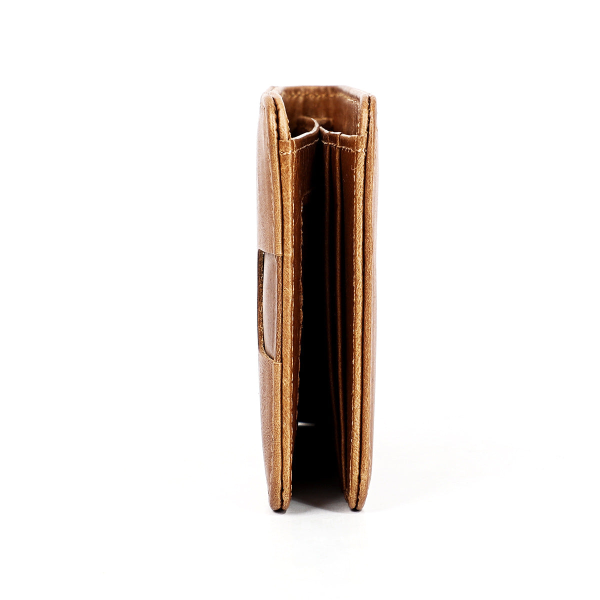 Women's & Men's & First Layer Cowhide Beauty Clip Card Holder