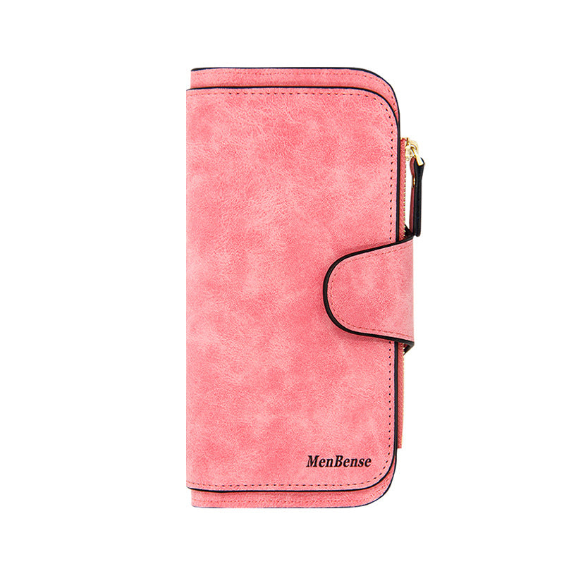 Women's Fashion Long Korean Frosted Large Capacity Ladies Wallet