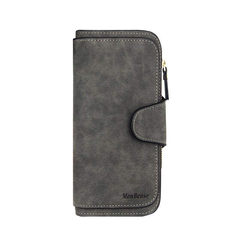 Women's Fashion Long Korean Frosted Large Capacity Ladies Wallet