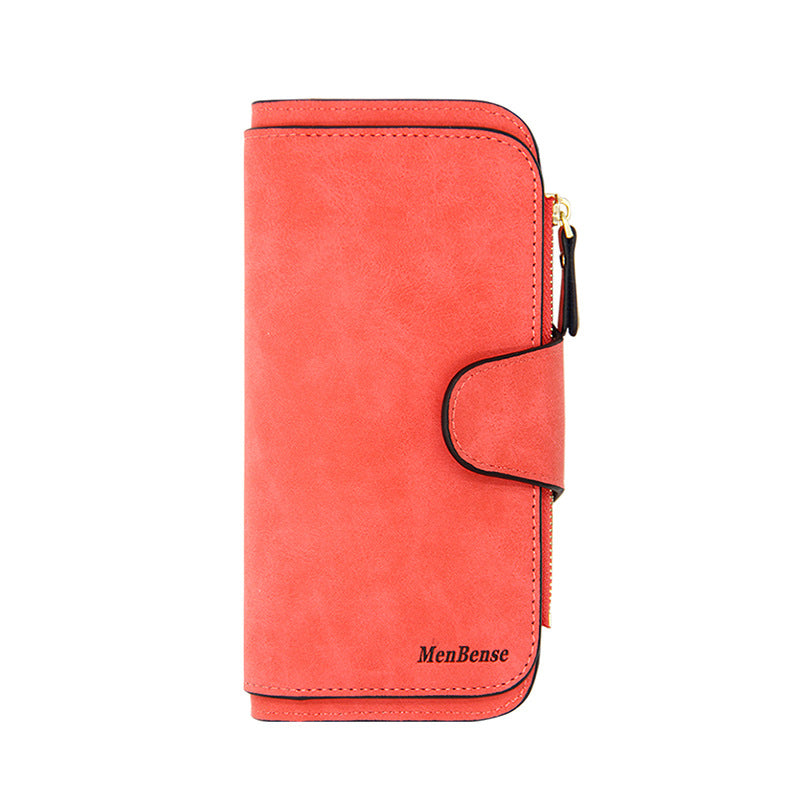 Women's Fashion Long Korean Frosted Large Capacity Ladies Wallet